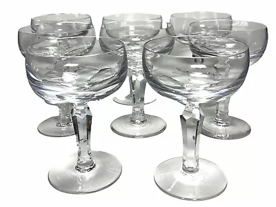 Buy Set Of 8 Elegant  Champagne OYSTER Crystal  Glasses By Galway • 95.19£