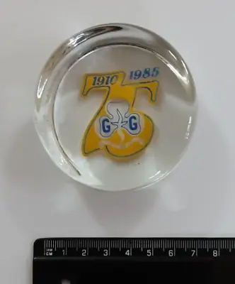 Buy Girl Guides Glass Paperweight 1910 1985 75 Years Jubilee Commemorative • 4£