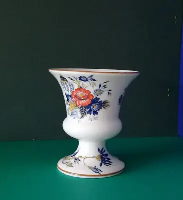 Buy FINE BONE CHINA CROWN STAFFORDSHIRE PENNANG FOOTED FLORAL PATTERN VASE 1980's • 4.99£