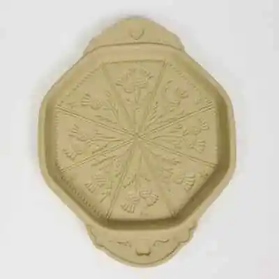 Buy Shortbread Pan Thistle Cookie Mold Stoneware Pottery Baking Pan & Recipe Booklet • 38.27£