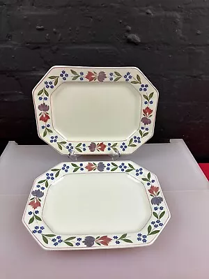 Buy 2 X Adams Old Colonial Rectangle Large Carving Serving Platters Plates 11.75  • 24.99£