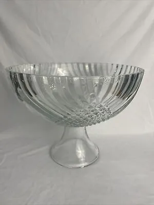 Buy Vintage Indiana Glass Enchantment Punch Bowl • 19.21£