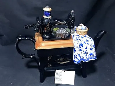Buy Cardew 'INFUSION' Sewing Machine Teapot 12x9x6 Exc Cond Woodmanton Pottery UK • 71.93£