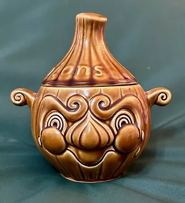 Buy Vintage Sadler Lidded Ceramic Onion Face Pot Sadler Pottery • 10£