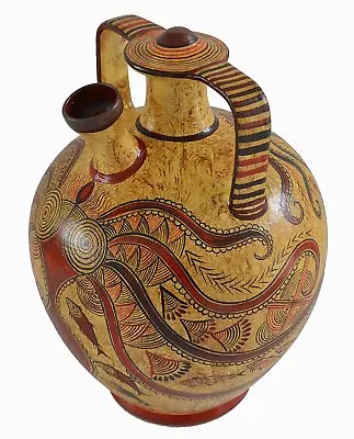 Buy Minoan Pottery Amphora Vase - Octopus Design - Handmade In Greece - Crete • 249£