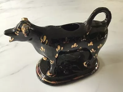 Buy Antique Staffordshire Pottery - Black Cow Creamer - A/F • 8£