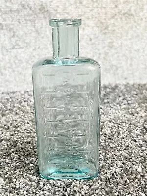 Buy Vintage Small Blue Glass Bottle Chemists Home Decor • 9.99£