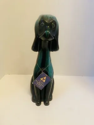 Buy Canadian Vintage Blue Mountain Pottery-Large Sitting Dog  13.75” Tall Figurine • 28.39£