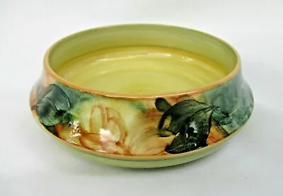 Buy 1960s/70s Vintage Hand-painted Yellow Green Floral Pattern Jersey Pottery Dish • 7.50£