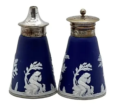 Buy Wedgwood Blue Jasper Salt & Pepper Shake - Adams 1657 Turnstale - England • 74.35£