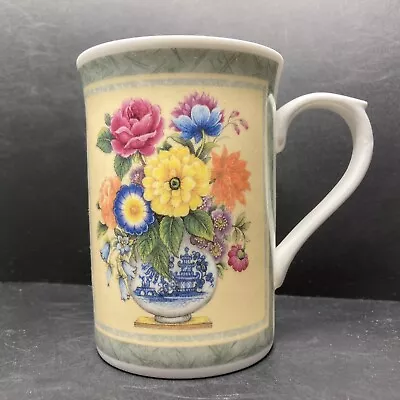 Buy Vintage Kingsbury Flowers In Chinese Vase Fine Bone China Mug Made In England • 19.90£