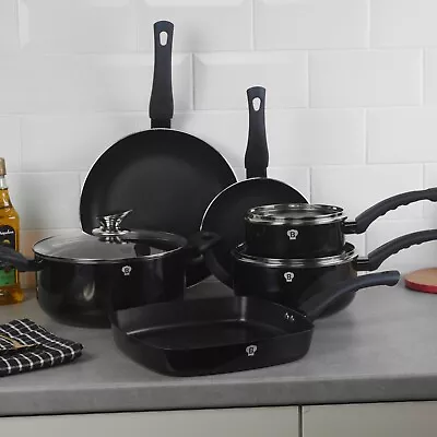 Buy Blaumann Cookware Frying Grill Pots Pan Saucepan Casserole Soft Touch Handle Lid • 13.99£