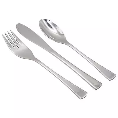 Buy 12pc Stainless Steel Children's Cutlery Set Dinner Knife Fork Spoon Utensils • 12£