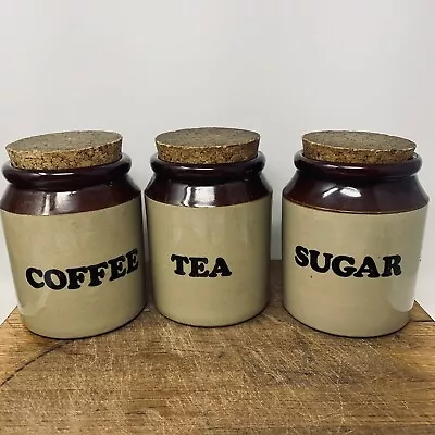Buy Large Vintage Pearsons Stoneware Storage Jars Canisters Tea Sugar Coffee Set . • 25.99£