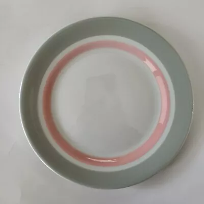 Buy Vintage Shenango China Restaurant Ware Dinner Plate Pink Gray Banded Rimrol 1951 • 11.57£