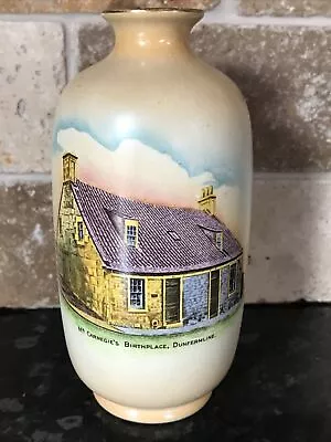 Buy Vintage Shelley Souvenir Vase Mr Carnegies Birthplace, Dunfermline 16cm Tall • 14.99£
