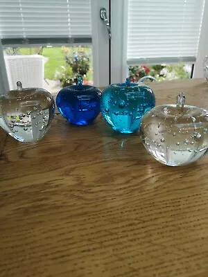 Buy X4 Glass Apple Ornaments Paper Weight • 4£
