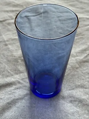 Buy Vintage Cobalt Blue Tumbler Glassware Water Glass 12 Ounce • 5.69£
