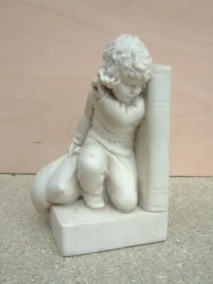 Buy Vintage Parian Figure Of A Small Boy Pillow Fighting. • 25£