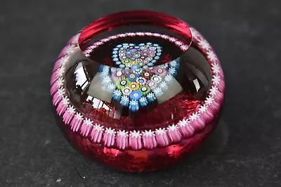 Buy Perthshire Paperweight PP46 Heart Close Pack Millefiori Small Glass Paperweight • 29.99£