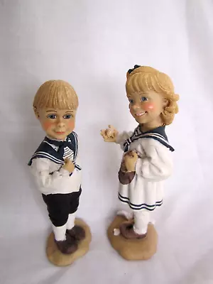 Buy Vintage 2 Norway Candy Design Figurines  Sailor Boy & Girl 5.5   High • 9.99£