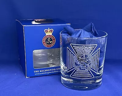 Buy English & Welsh Army Regiments Engraved Whisky Glass With Regimental Cap Badges. • 19.99£