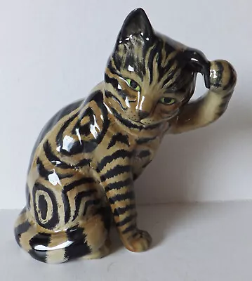 Buy Rare Beswick Persian Swiss Roll Cat Sitting With Paw Up 1877 • 75£