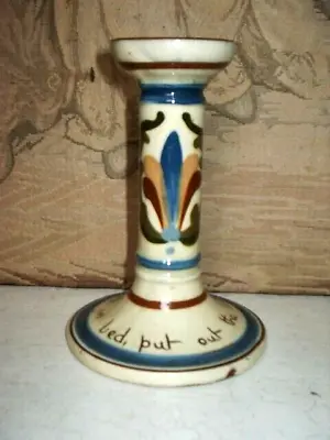 Buy Devon Motto Ware  Last In Bed, Put Out The Light  Candlestick • 8£