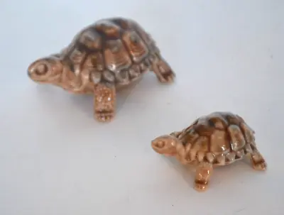 Buy 2 X Vintage WADE Porcelain Tortoises Large & Small Tortoise • 5£