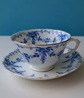 Buy Tuscan Blue And White Fine Antique Bone China Cup And Saucer Pattern 5814 • 10£