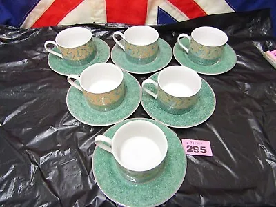 Buy 6 X BHS Valencia Teacups And Saucers Set In Very Good Condition (G) • 14.99£