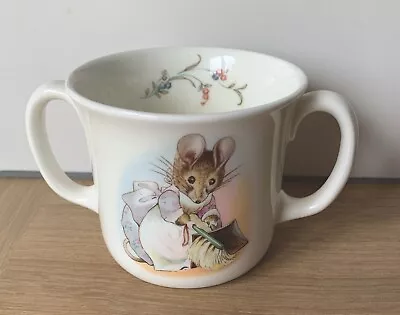 Buy Vintage Royal Albert Beatrix Potter Hunca Munca Bone China 2 Handled Mug  • 7£