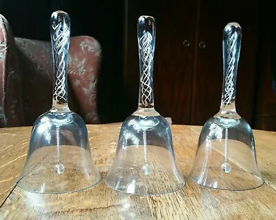 Buy 3 X Vintage Glass Bells • 12.99£