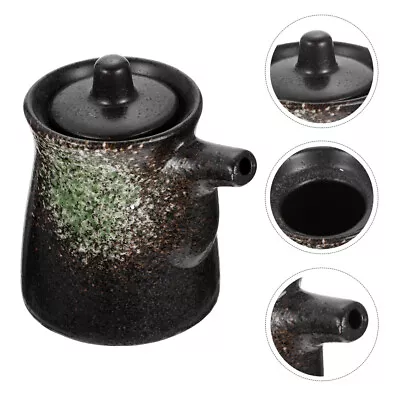 Buy Japanese Style Ceramic Oil & Vinegar Dispenser With Lid - Green-ET • 12.99£