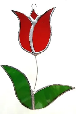 Buy Garden Tulip Stained Glass Suncatcher Window Hanging Wall Decor Flowers Gift • 17.99£