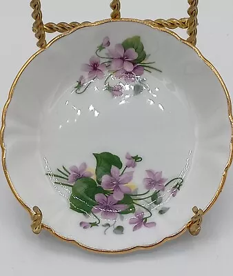 Buy Vintage Princess House Hammersley Fine Bone China 3.5” Butter Dish/Plate Violets • 11.51£