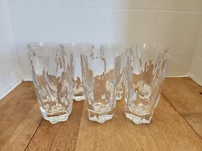 Buy Set Of 7 Crystal 5-1/2  Water Glass Tumblers High Ball Glasses • 31.62£