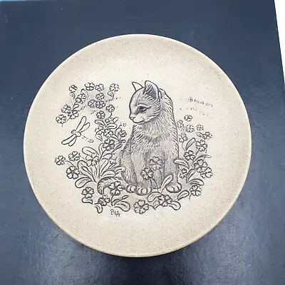 Buy POOLE POTTERY Kitten With Dragonfly Plate / Dish, 13cm Diameter, Stoneware Decor • 7.49£