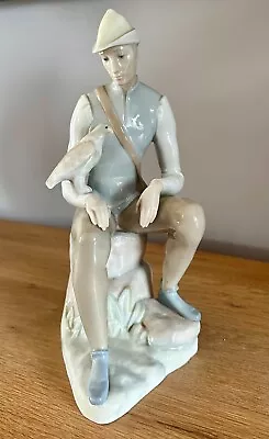 Buy Fine Vintage Lladro Figure Of Seated Man With Hawk Unmarked 1960s • 5£