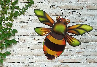 Buy CREEKWOOD BUMBLE BEE GLASS WALL ART Colourful Vibrant Home & Garden Décor NEW • 9.99£