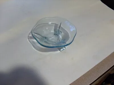 Buy Depression  Glass Light Blue Candy Dish Condiment Serving Bowl Glassware • 18.13£