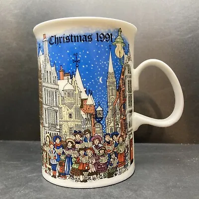 Buy Vintage 1991 Dunoon Christmas 1991 Fine Bone China Mug Sue Scullard England • 19.95£