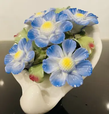 Buy Aynsley Fine Bone China Hand Painted Posey Of Blue Daisies Very Delicate • 15£