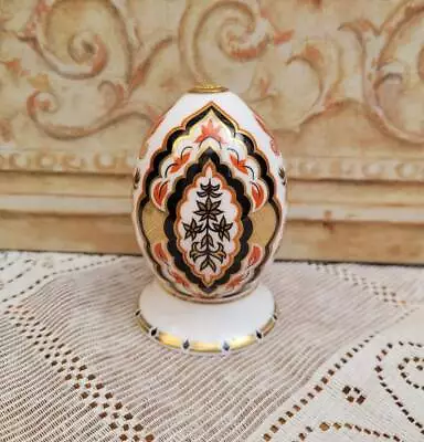 Buy Royal Crown Derby China Egg - INDIA - Eggs Of The World Imari Gilded 1993 • 35£