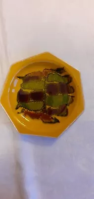 Buy Poole Pottery Yellow Delphis Dish Shape 42 (Seven Sided). • 10£