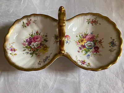 Buy Vintage Hammersley English Bone China Lady Patricia 2 Section Dish Excellent • 40£