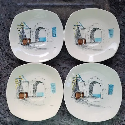 Buy 4 X Midwinter Stylecraft 'Cannes' Saucers. Drawn By Hugh Lasson • 12£