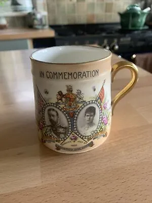 Buy Vintage Devon Ware Blush Commemorative Mug King George &  Queen Mary 1911 • 8£