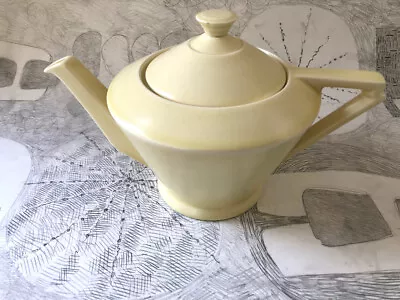 Buy Royal Cauldon Yellow Art Deco Teapot English Pottery  • 9.99£