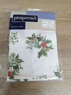 Buy Pimpernel Holly& The Ivy Portmeirion Design Cotton Apron Bnwt • 14.99£